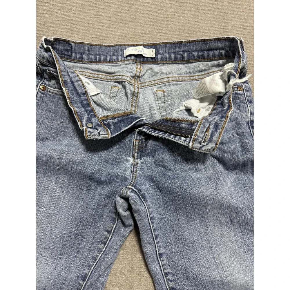 Levis 505 Jeans Mens 36x31 Blue Straight‎ Leg Medium Wash Classic Denim Pants